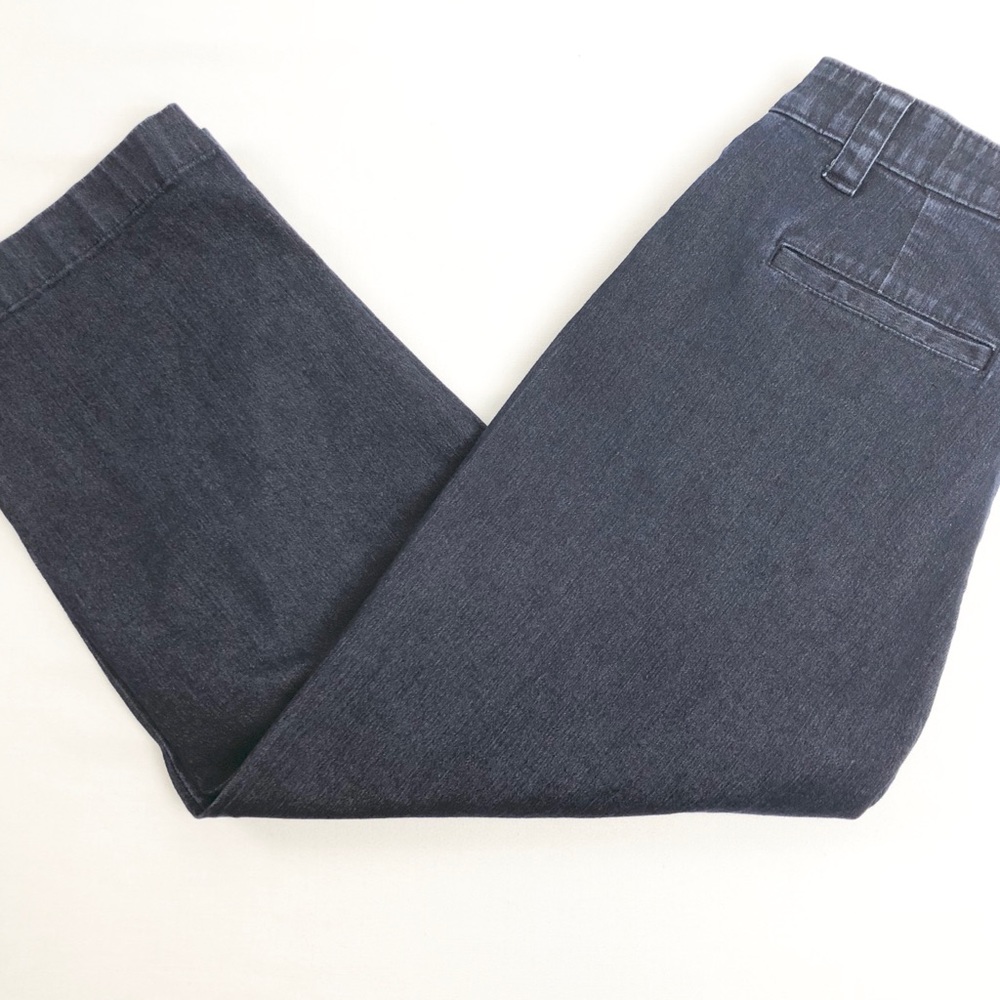 L.L. Bean Classic Fit Blue Denim Cropped Jean